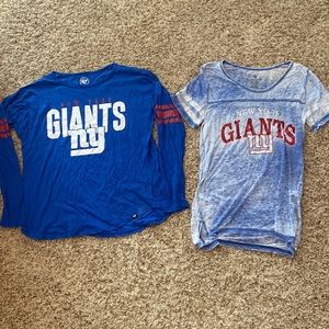 New York Giants shirts (both size small)